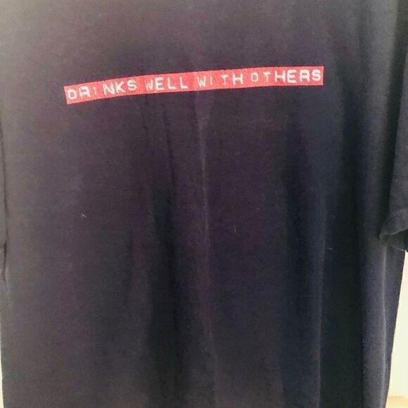 Men’s navy blue t shirt. Graphics - Picture 2 of 5